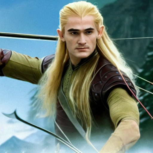 Legolas as an 80's Action Film, Film, Detailed, Photo, Realistic, 8k