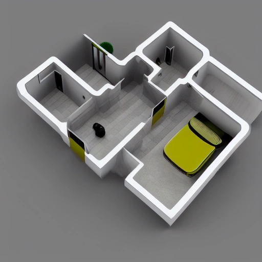 House 3D full hd minimalistic hover three