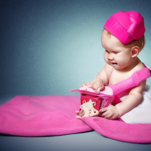 baby dino with handbag, background pink
