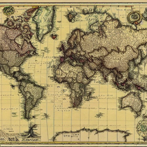 older map of world

