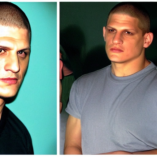 Wentworth Miller 2000 side view mugshot