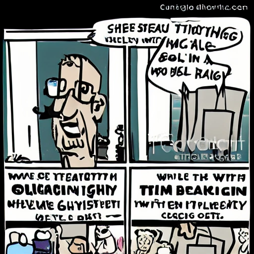 The oligarchy did not need to steal anything since the whole country belonged to them, Cartoon