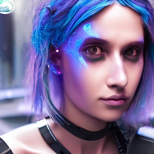 cyberpunk girl 8k 3D