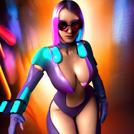 cyber girl 8k 3D