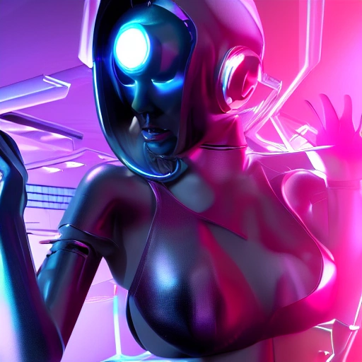 cyber girl 8k 3D