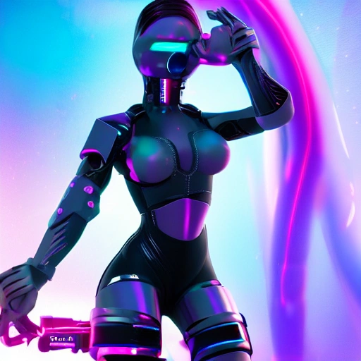 cyber girl 8k 3D