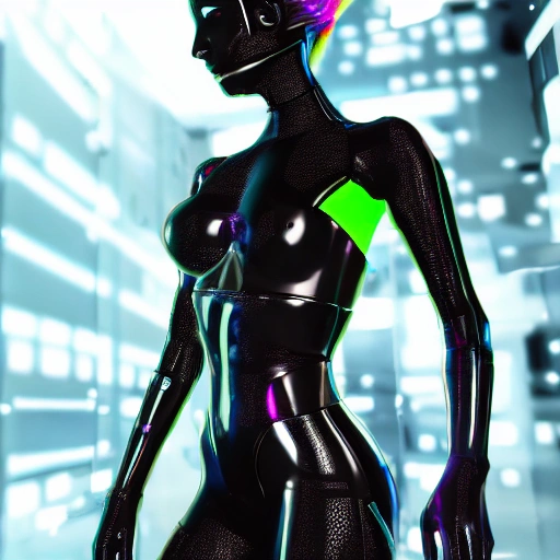 cyber girl 8k 3D