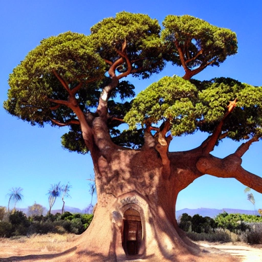 un colosal árbol del mundo