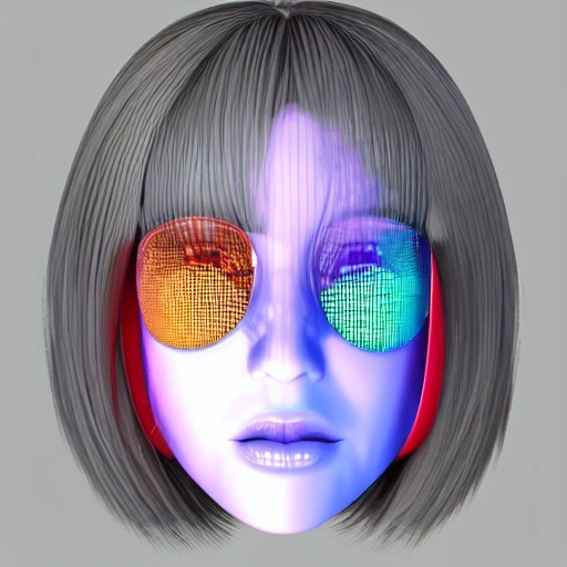 cyber girl 3D face