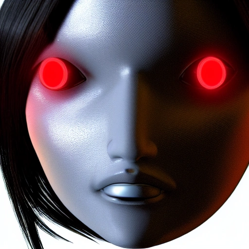 cyber girl 3D face