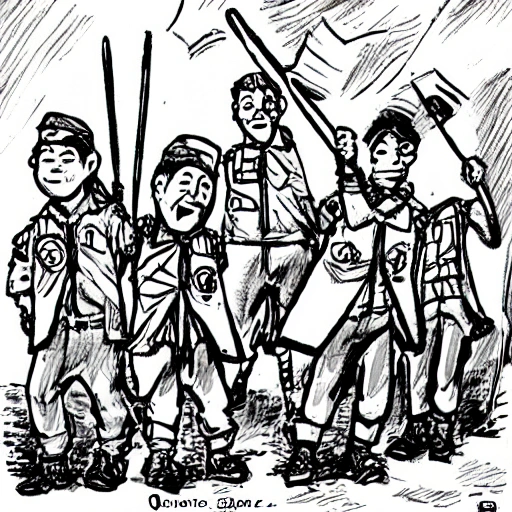 scouts, Cartoon