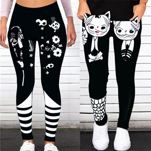 more leggings and hoodie,Japan girl, Cartoon