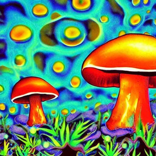 Mushroom, spiritual, ,Trippy - Arthub.ai