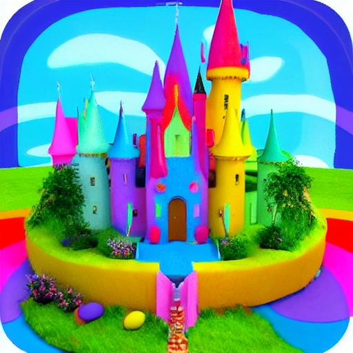 rainbowcastle, 3D