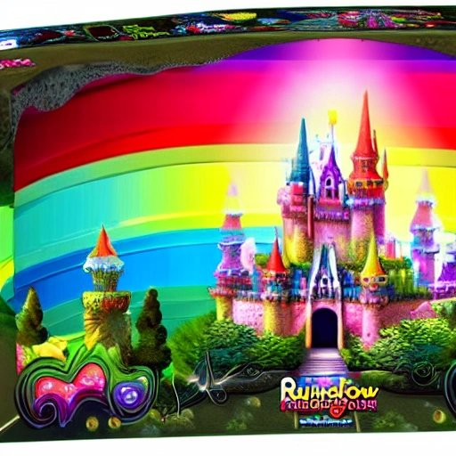 rainbow castle fondo magico,  3D