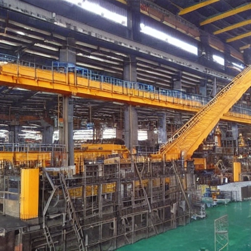 mexican steel mill with very advanced technology large factory