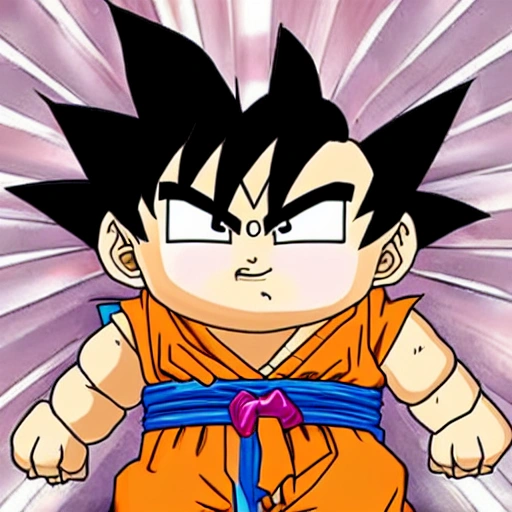 huevo gigante de juguete con traje de goku, Cartoon