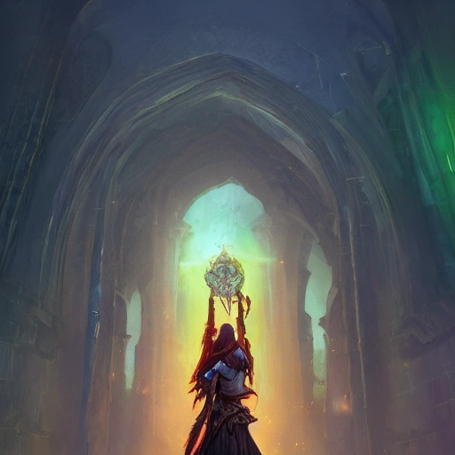 magician, mid night lighting, beautiful, delicate details, longshot, wide shot, ultra detailed, dark atmosphere, anthromorphic, world of warcraft, 4k, fantasy, garret hanna, grace liu, digital painting, artstation, concept art, illustration, Book cover with text "Servent To Allah" on top