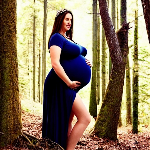 pregnant princess in forest