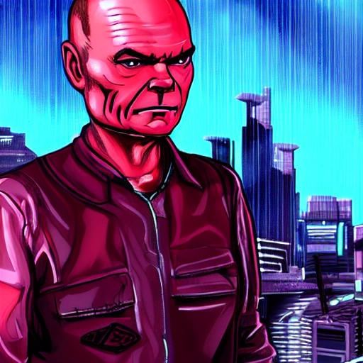 Red forman cyberpunk