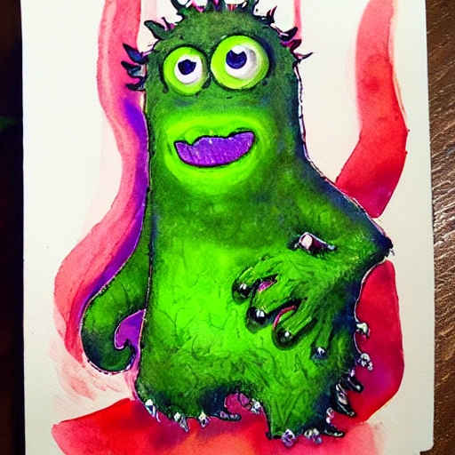 monster , Water Color