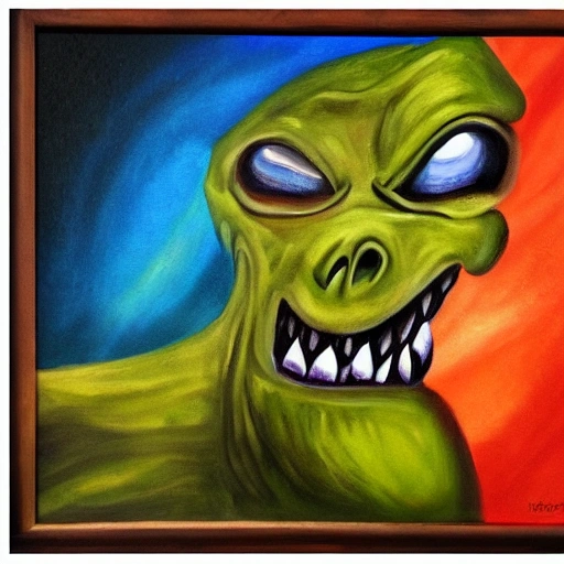 monster ,  Oil Painting