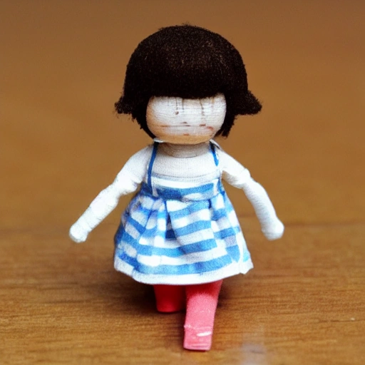 mini doll, 3D