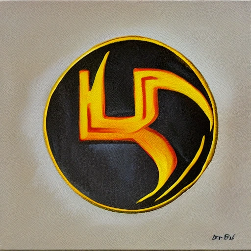 ZBD logo , Oil Painting