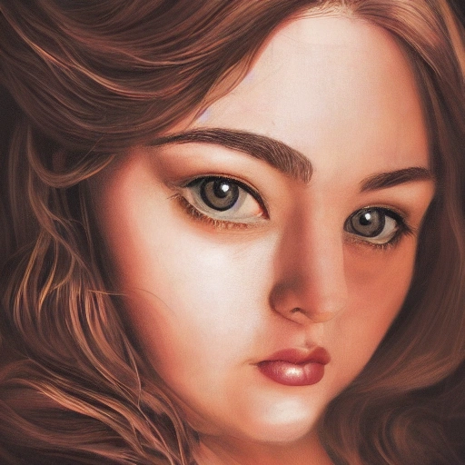 a portrait of beautiful eyes, chubby cleavage, golden body portrait, perfect composition, photorealistic art, light, masterpiece, 8k resolution concept art