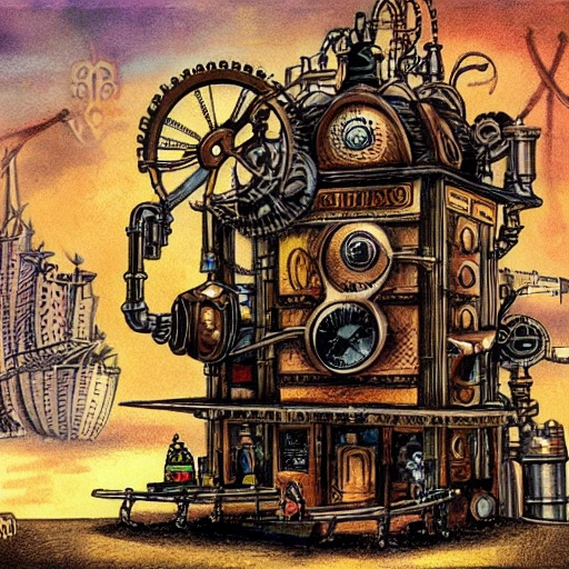 Steampunk world, Cartoon