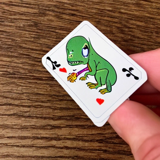 TINY DINOSAUR, PLAYIN CARDS
