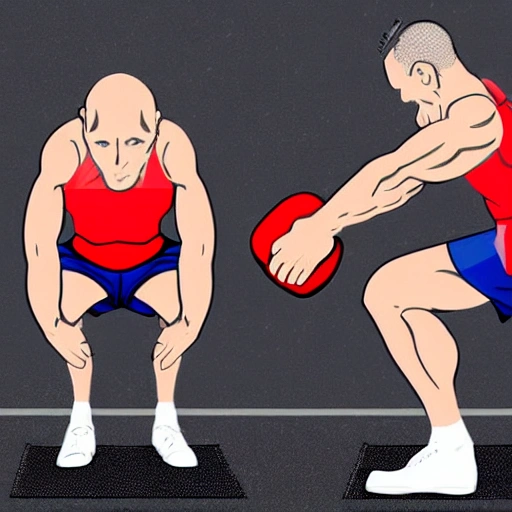 Generate an image of a Russian Kettlebell whit face, armas a legs and a funny actitud
, Cartoon