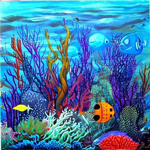 ,undersea aquatic city, Oil Painting - Arthub.ai