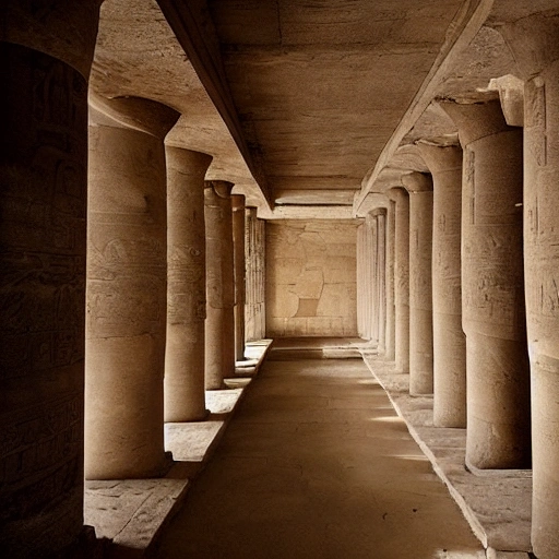 /Imagine Prompt: 500s, Ancient Egyptian Temple, interior, Matte Painting.
