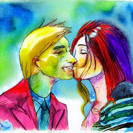 amor arraigado , Trippy, Water Color