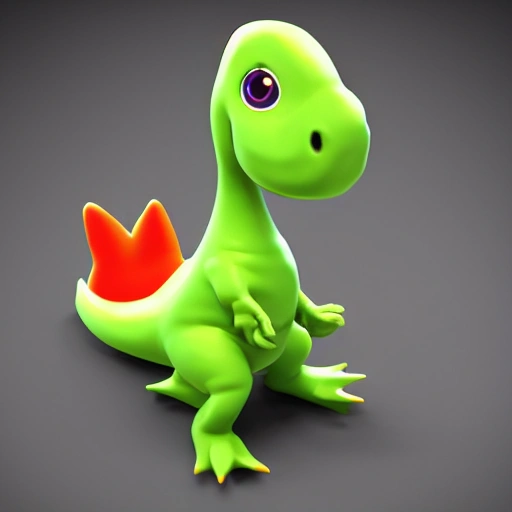 dino bebe, 3D