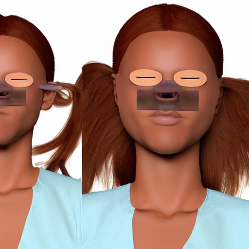 Beautiful Girls without eyes, 3D