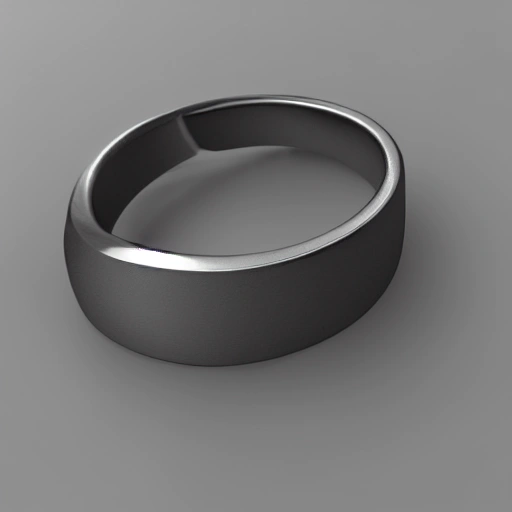 Ring, Matte Painting, White Background
