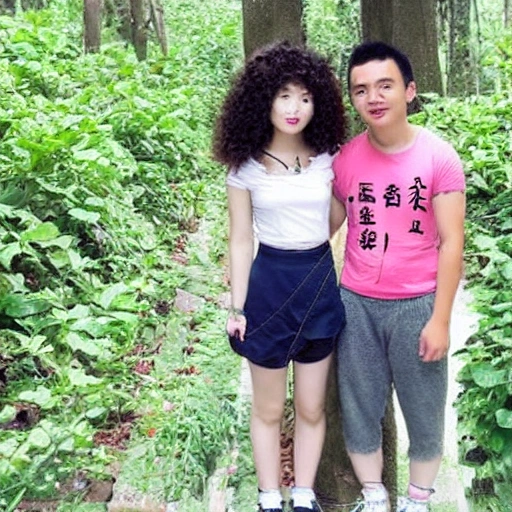 broken long distance relationship curly hair girl and boy stuck in china, Trippy