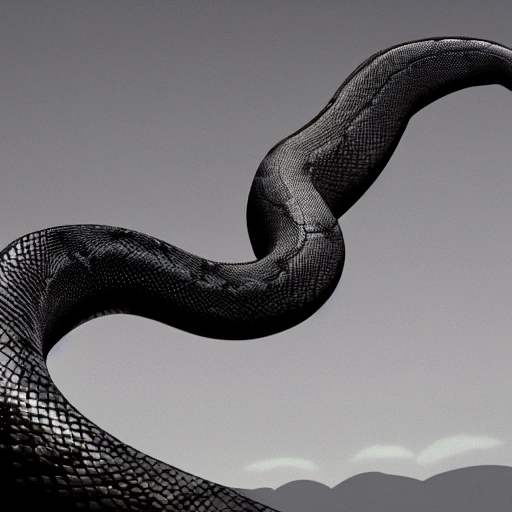 /Imagine Prompt:Python Snake, Matte Painting, White Background, Full body shot, Side View
