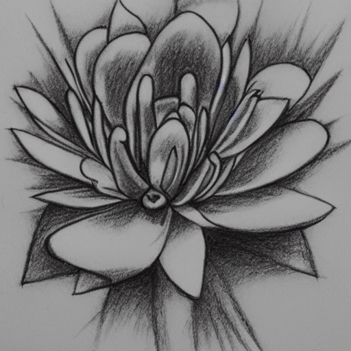 flower, Pencil Sketch - Arthub.ai