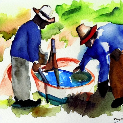 investigación, trabajo de campo, Water Color