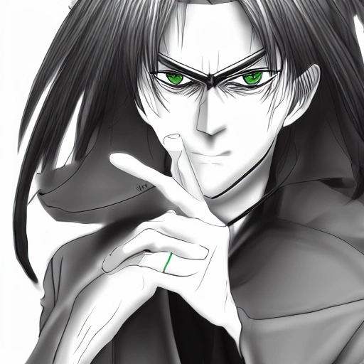 face like aizen souske, anime, fantasy, aristocrat persona