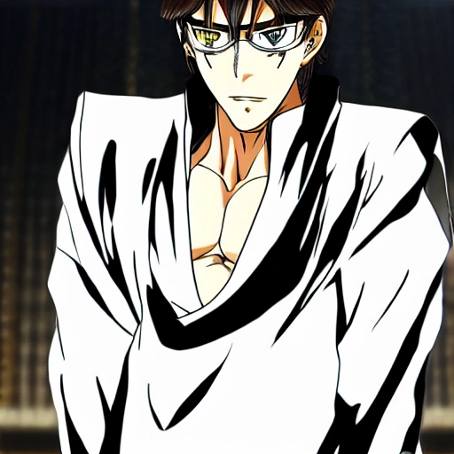 face like aizen souske, anime, classy person, aristocrat persona