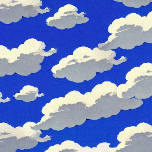 a flying small piece of cloth, overlooking the entirety of the blue sky with clouds, airplane innovation, studio ghibli, spirited away, brightly radiant atmosphere, overcast sky