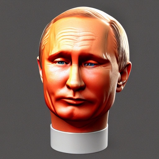 complex render ultra-detailed face of Putin drink tomato