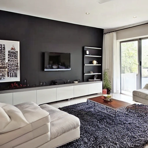The Living Room Needs To Have Storage Planning TV Wall And Back 