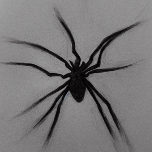 Spider, Pencil Sketch - Arthub.ai