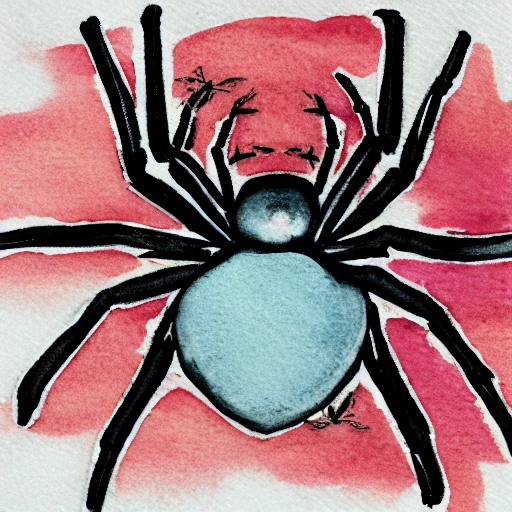 Spider, logo, Water Color