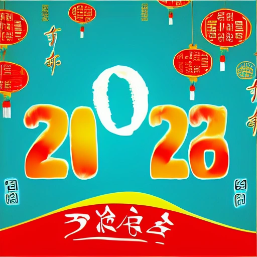 2023 Congratulations Morning Sticker Chinese Characters Chinese Background

